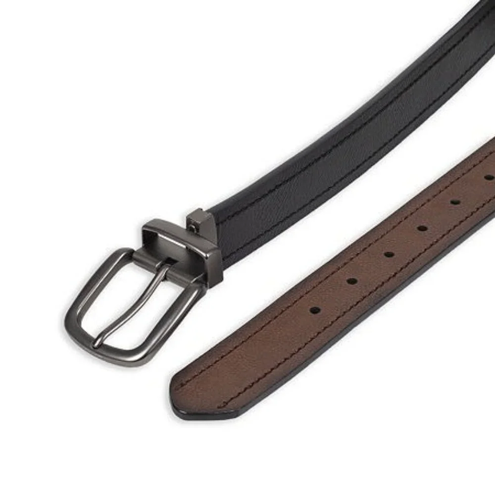 Mutual Weave Mens‎ Reversible Belt, Medium, Black